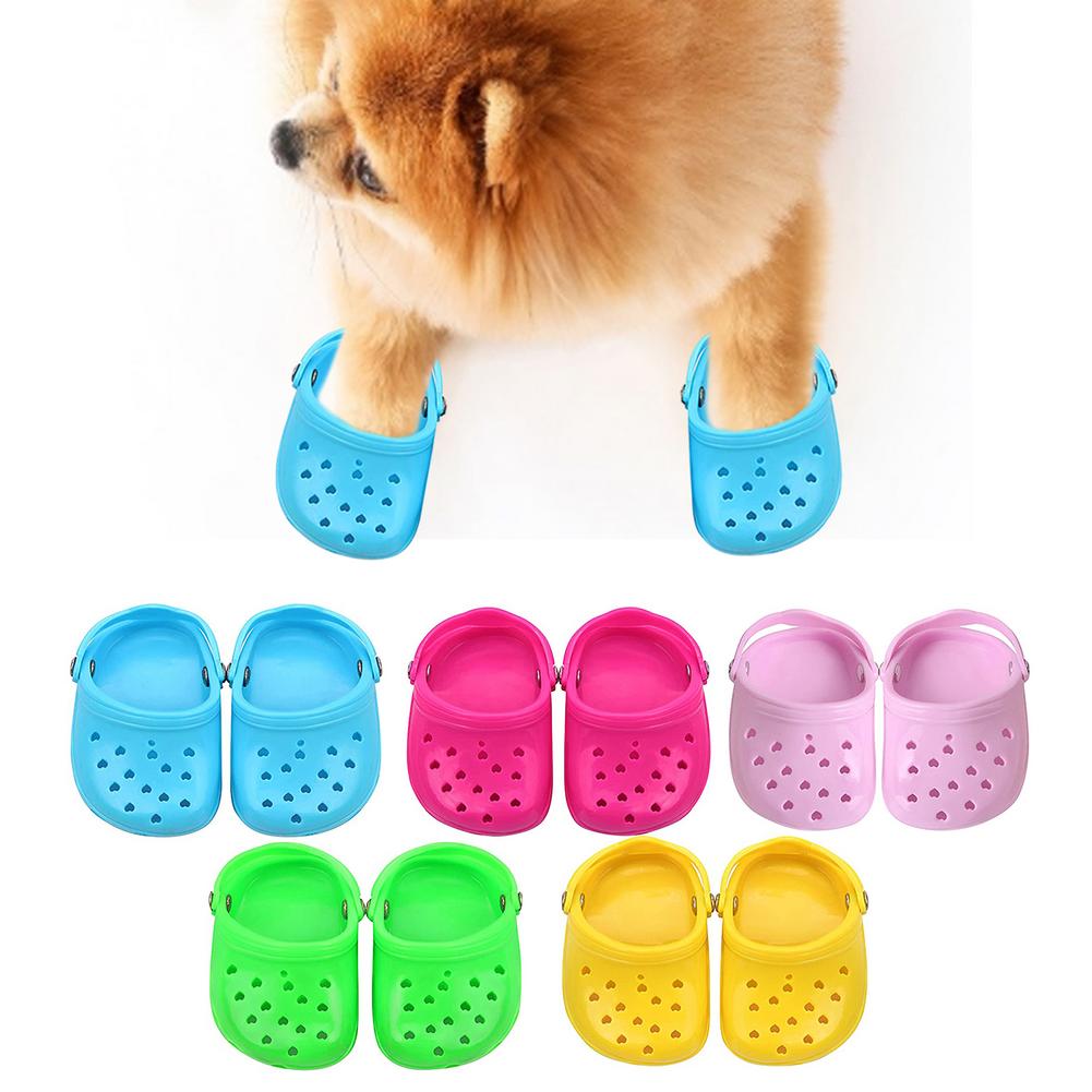 Haustier Schuhe Atmungs Sandalen Für Kleine Hunde Süssigkeit Farbige Löchrigen Schuhe Sommer Hund Schuhe Atmungsaktives Gittergewebe Welpen Für Kleine Haustier