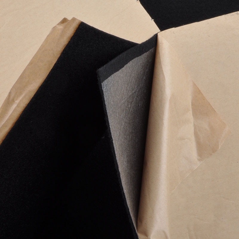 1 x 0.5 meter højttaler selvklæbende filt stof subwoofer strip patch lydabsorption anti-seismisk dekorativ ktv stage 2.5mm thk.