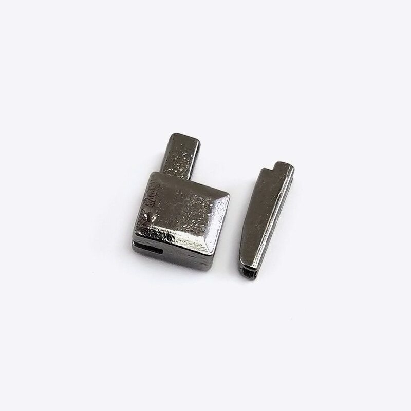 100pcs 3# 5# 8# 10# Nylon Resin Metal Zipper Stopper Open-end Zipper Slider Socket Repair Insert Box Pin Retainer Replacement: gunblack / 10#