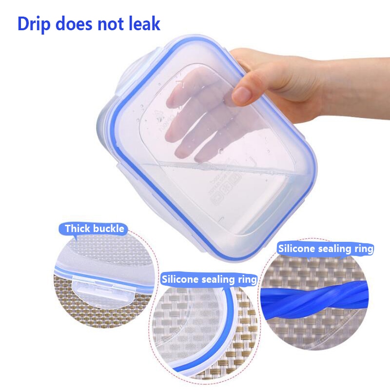 Kitchen Plastic Microwave Bento box Outdoor Picnic Food Storage Container Eco Friendly lunch box for kids school Dinnerware Set
