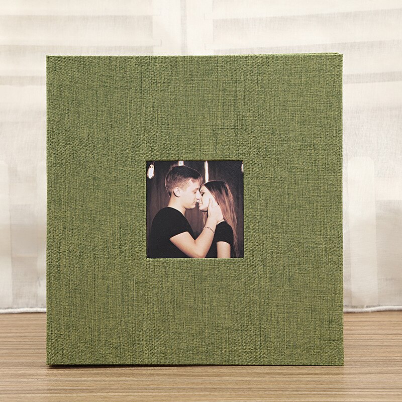Diy linnen fotoalbum plakfolie handgemaakt plakboek zelfklevend trouwalbum geheugenfoto-opslag minnaar s 20 pagina's: Groente