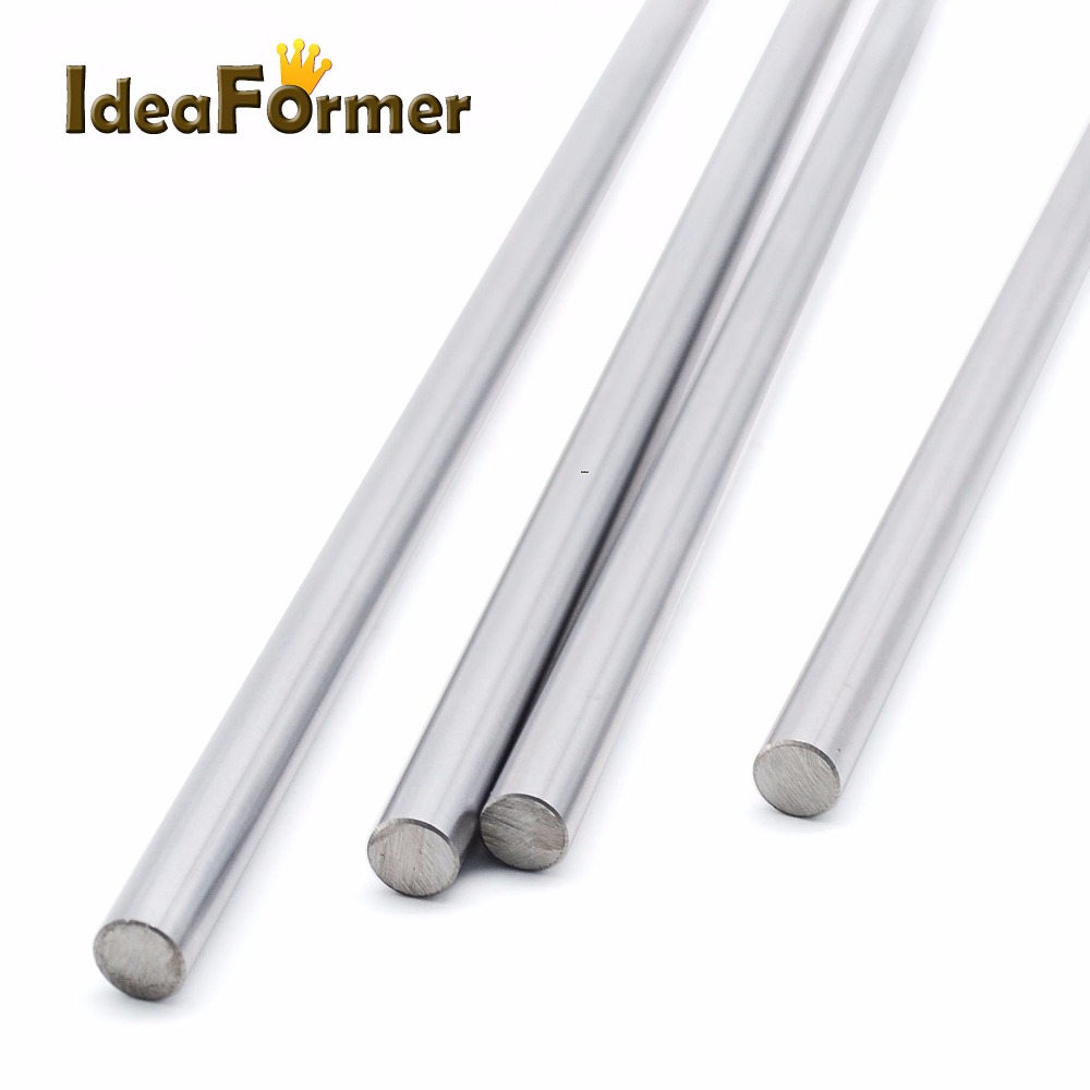 3D Printer Parts Smooth Shaft Rod Optical Axis Multiple Length Option 200 300 400 500mm CNC Chromed stainless steel Diameter 8mm