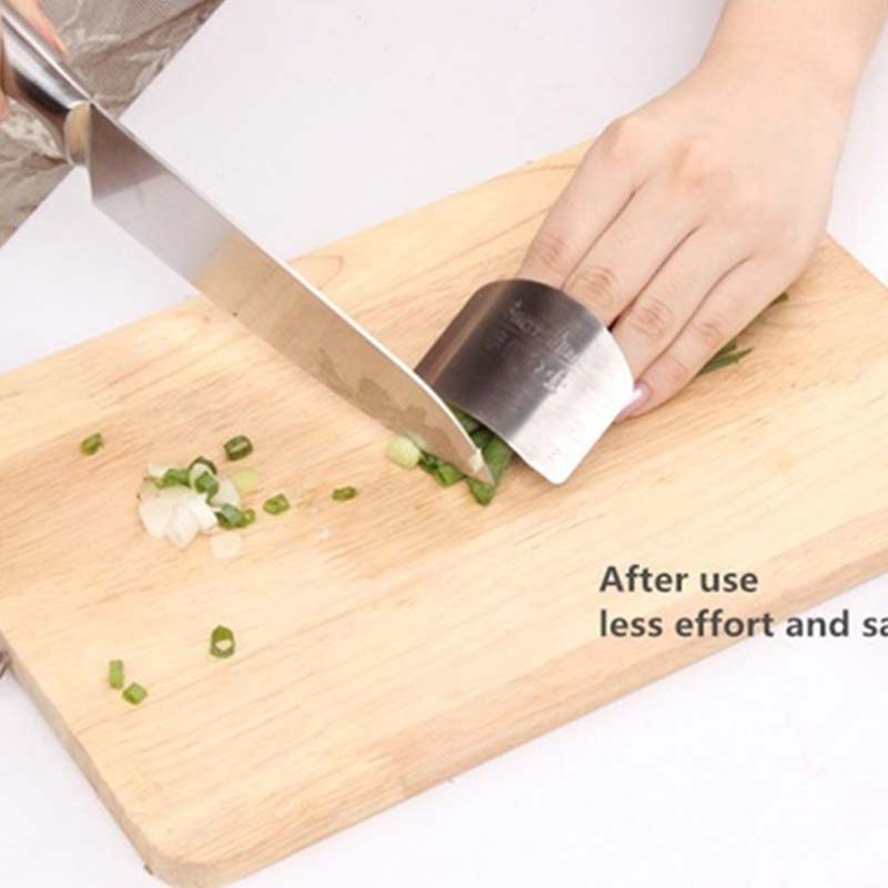 1 pc Multi-purpose anti-cut hand finger guard vegetable cutting hand guard stainless steel kitchen tool adjustable finger guard