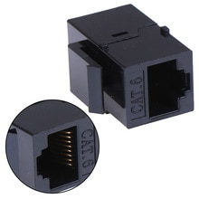 RJ45 Female to UTP Cat5e CAT6 keystone jack inline coupler connector adapter