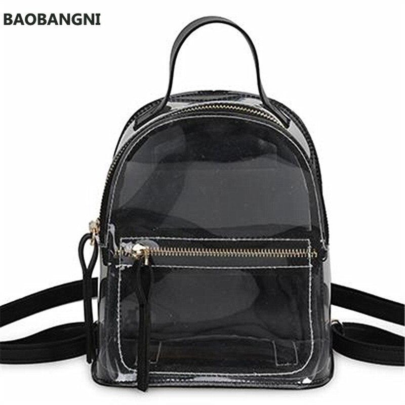 Novo transparente mochila feminina casual moda de alta qualidade feminina mochila clara saco de escola para adolescente saco de viagem