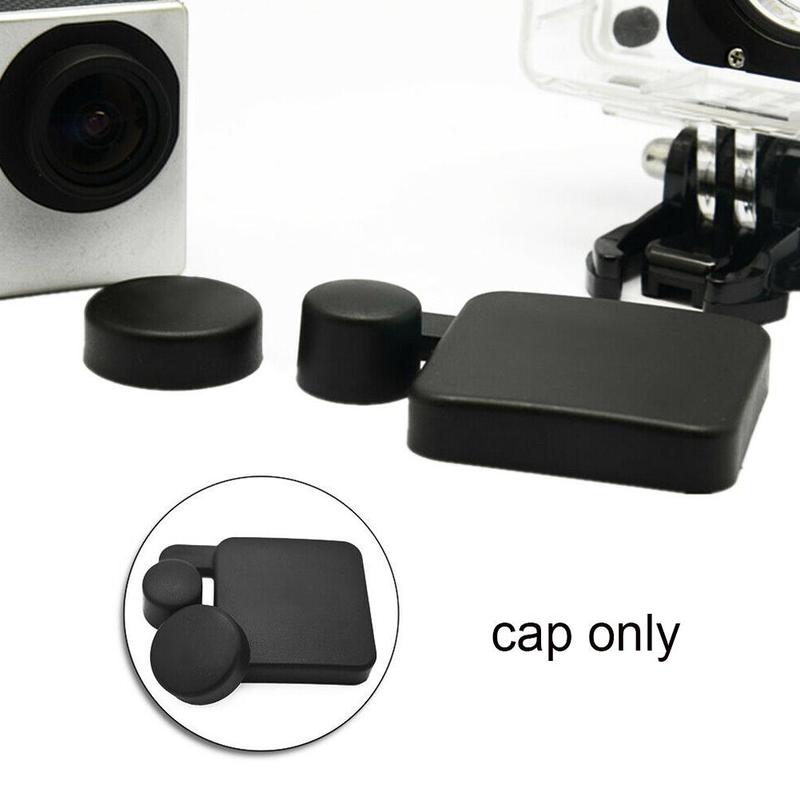 2Pcs Esportes Tampa Da Lente Da Câmera Tampa Da Lente Tampa de Proteção Da Lente Caixa À Prova D' Água À Prova D' Água para SJ4000 Acessórios Da Câmera