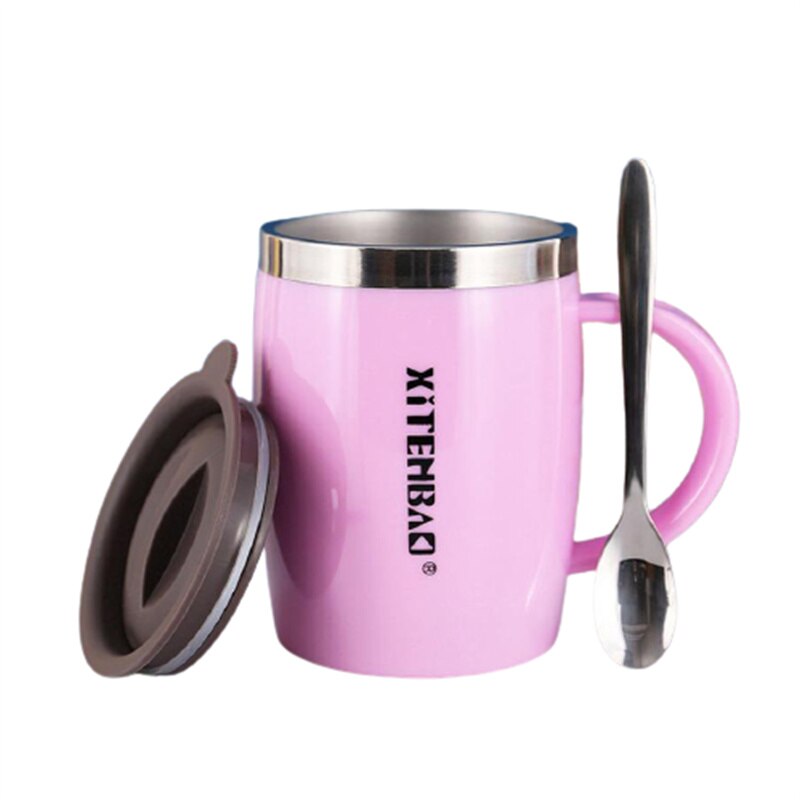 Kids Water Mug 304 Stainless Steel Tea Coffee Mug For Children Water Cup With Handle Kitchen Drinkware J443: 7