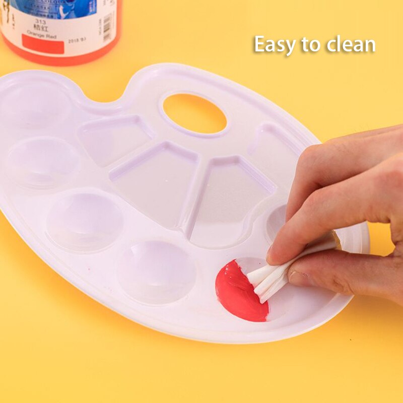 1 Stuks Palet Art Alternatieven Verf Lade Kunstenaar Aquarel Plastic School Supply Olieverf Kleding Wit Pigment 22.5*17cm