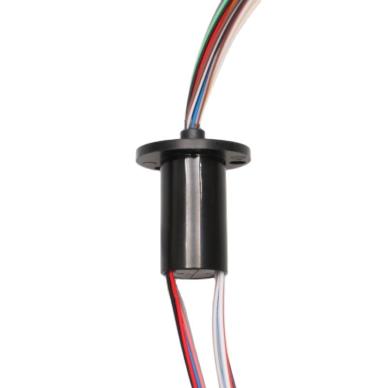 Anillo colector eléctrico Micro giratorio de 2/4/6/8/12/18 canales 2A de diámetro 12,5mm para modelo de excavadora RC DIY PTZ Gimbal: Gris claro
