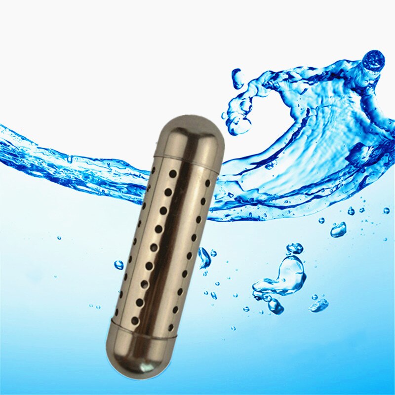 1PC de acero inoxidable ionizador purificador de agua palo elevar el PH negativo acusado estructurado de purificador de agua alcalina palo rápida