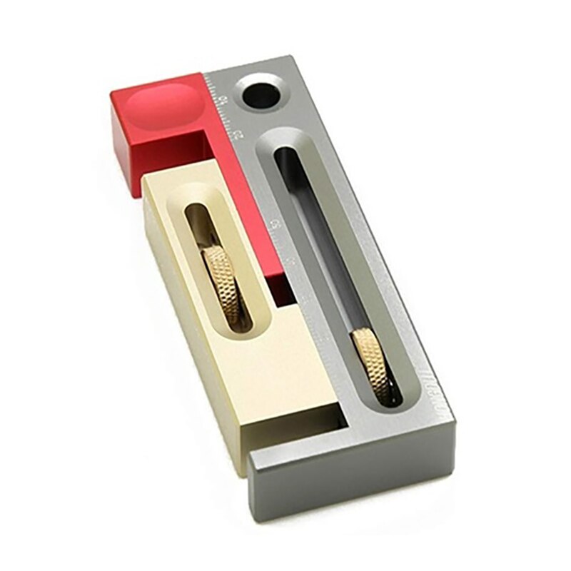 Tenon Movable Measuring Block Length Compensation Tool and Woodworking Table Saw Gap Slot Regulator Slot Ruler Make The Mortise