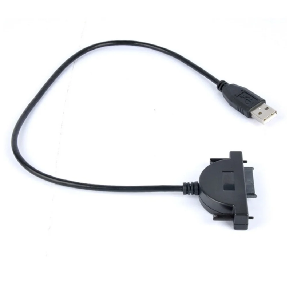 Led-indicator usb 2.0 to 7+6 pins mini sata ii-kabeladapter voor 13 cd-rom dvd-rom voor hdd caddy slimline drive