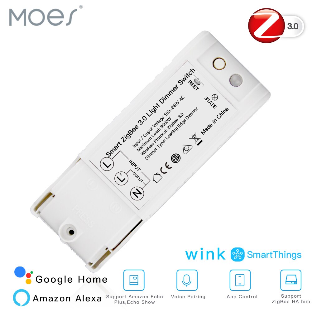 Zigbee 3.0 Diy Smart Home Automation Dimmer Afstandsbediening Werk Met Echo Plus Alexa Smartthings Fit Voor Meest Zigbee hub