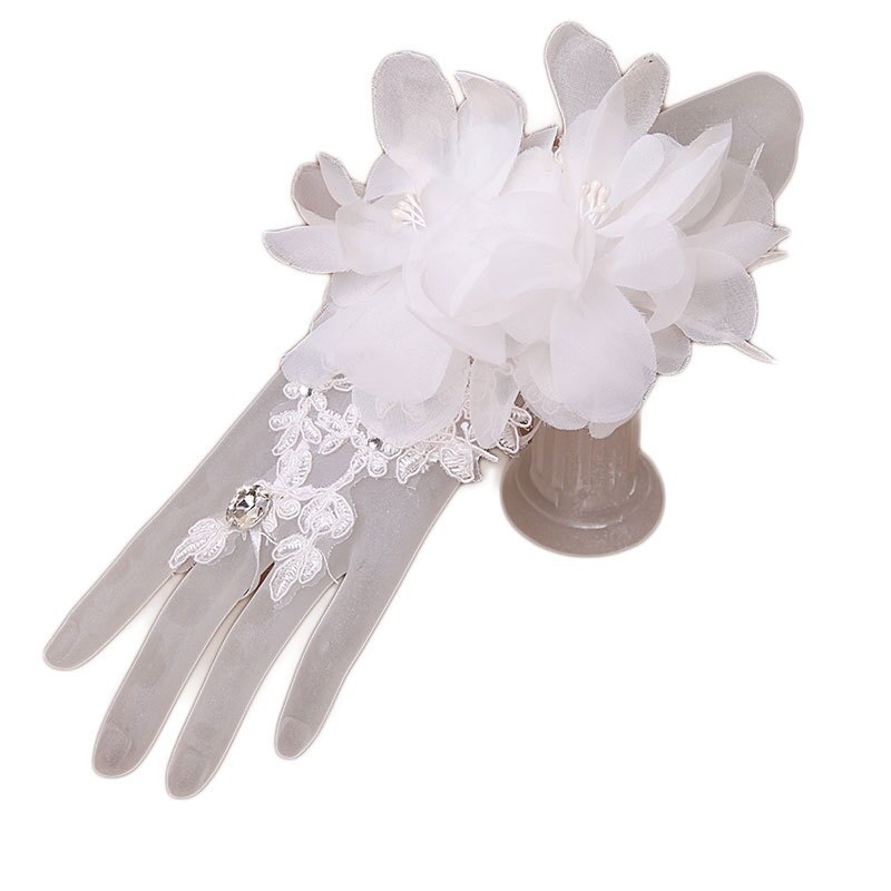 Beauty Bruiloft Handschoenen Voor Meisjes Avond Kinderen Accessoires Met Halloween Dag Verjaardag Boog Prestaties