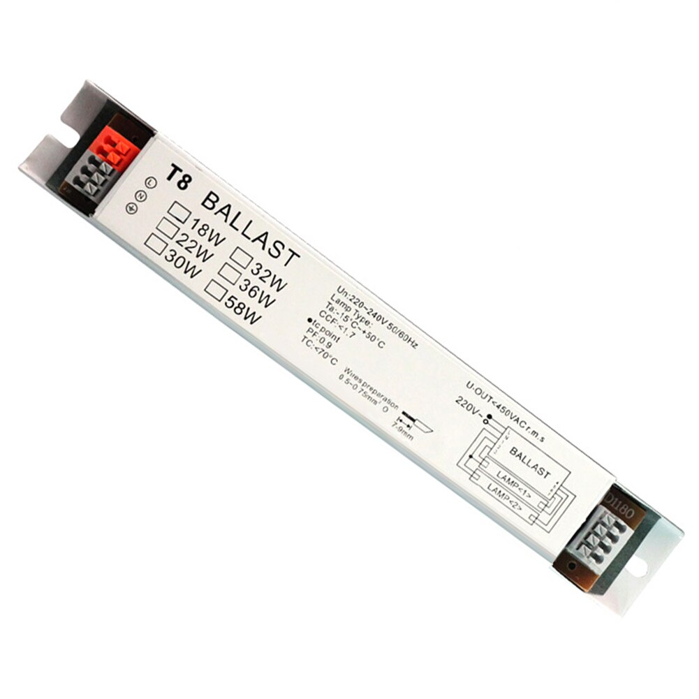 220-240V AC Electronic Ballast Universal Wide Voltage Lamp Fluorescent Lamp Instant Start T8 Bulb