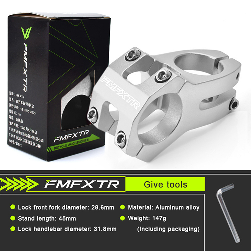 Pipă scurtă scobită pentru biciclete de șosea și de munte , 31.8mm pipă ghidon , 6061 aliaj de aluminiu, accesorii pentru ciclism: Galben