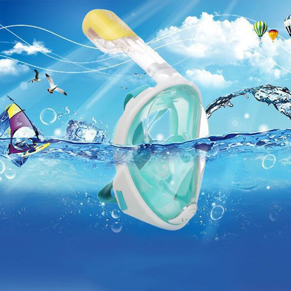 Scuba Diving Mask Full Face Snorkeling Underwater 6 Colors Anti Fog For Swimming Spearfishing Dive Respiratory Underwater