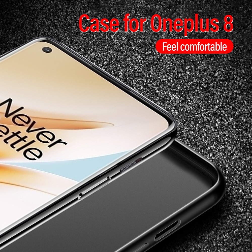 Soft Silicone Protective Back Cover Cases for Oneplus Nord For One plus nord 8 7 7T Pro 6 6T 5 5T Phone Case Black Matte Coque
