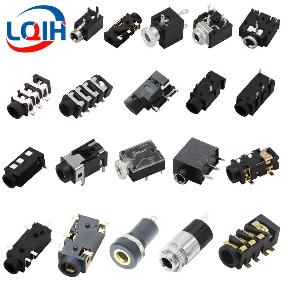 10 Uds 2,5 3,5 MM conector para auriculares Audio Video hembra conector estéreo de doble canal conector estéreo montaje en Panel de soldadura PJ-210B PJ-392