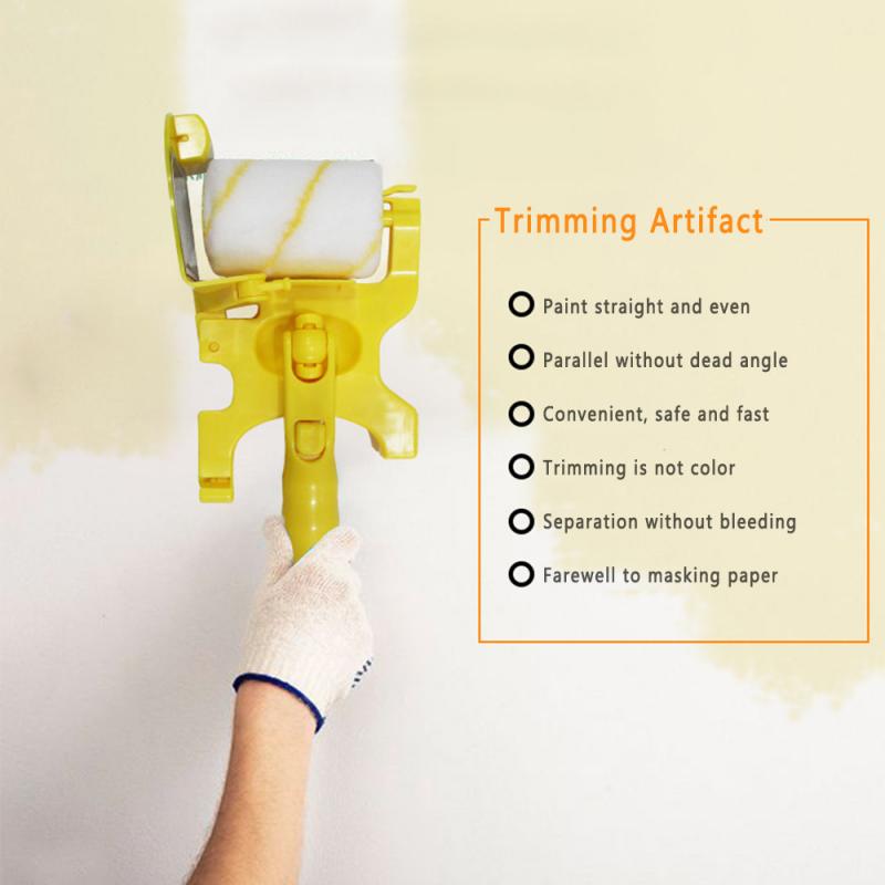 Malingsværktøj sæt børste rulle maling håndtag kit forny væg værelse dekorere bærbar diy let multifunktionelt hus clean-cut pro