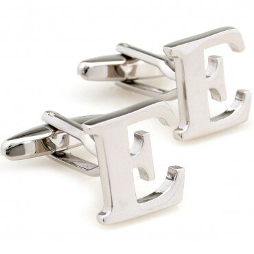 Manchetknopen met 26 letters en alfabet: En