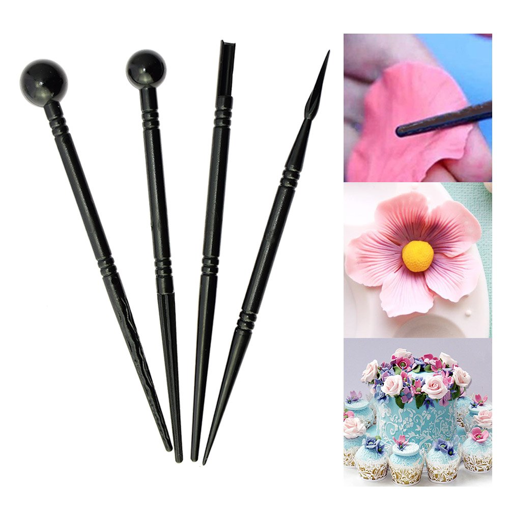 13Pcs Fondant Cake Modellering Set Polymer Clay Sculpting Gereedschap Cake Decorating Sugarcraft Carving Cutter Pen Tips Nail Art 78003