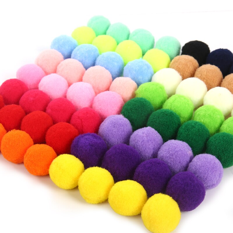 24 Pompons Charm Orange 15mm - Pour DIY Bijoux, Porte-clés - Neufs Uxcell