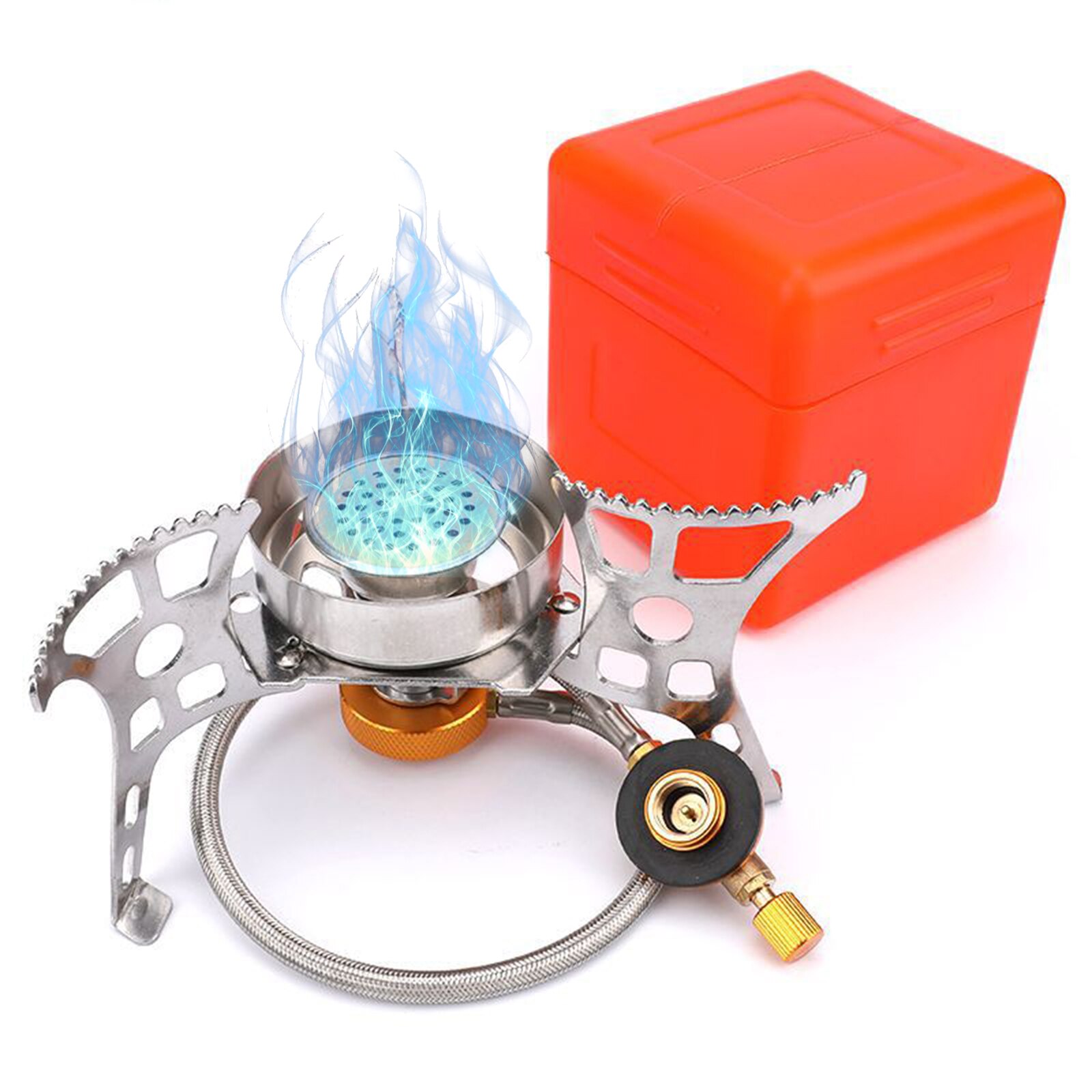 Portable Gas Stove Split Gas Furnace Outdoor Camping Stove Piezo Ignition Stove/Manual Ignition Stove burner Camping supplies: Manual IgnitionStove