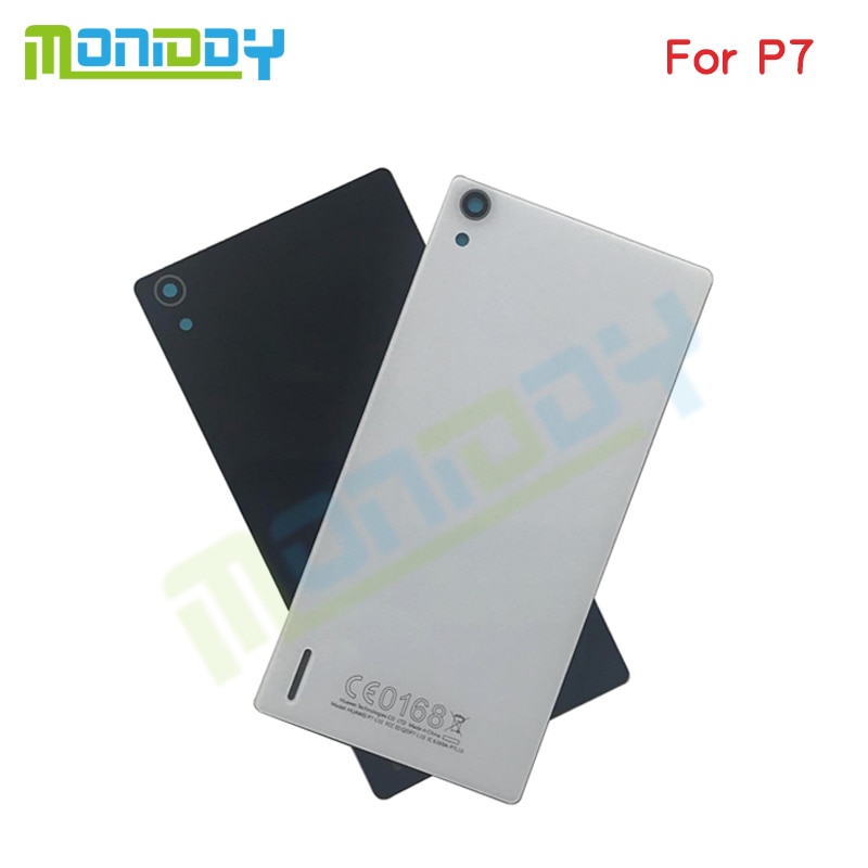 Voor Huawei Ascend P7 P7-L10 P7-L00 P7-L05 Terug Behuizing Batterij Cover Deur Achter Cover Glas Met Lijm