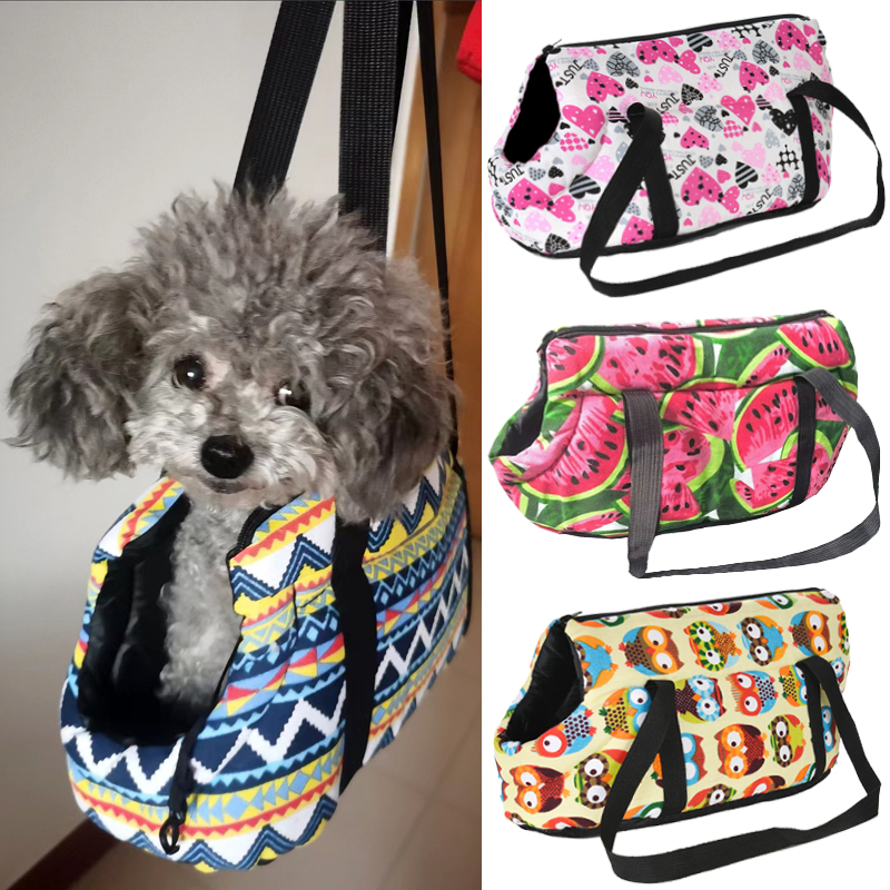 Transportín para perros pequeños y gatos, mochila portátil de lado suave para Yorkshire, bolso de lana para cachorros, bolsa de transporte de viaje para mascotas Pug