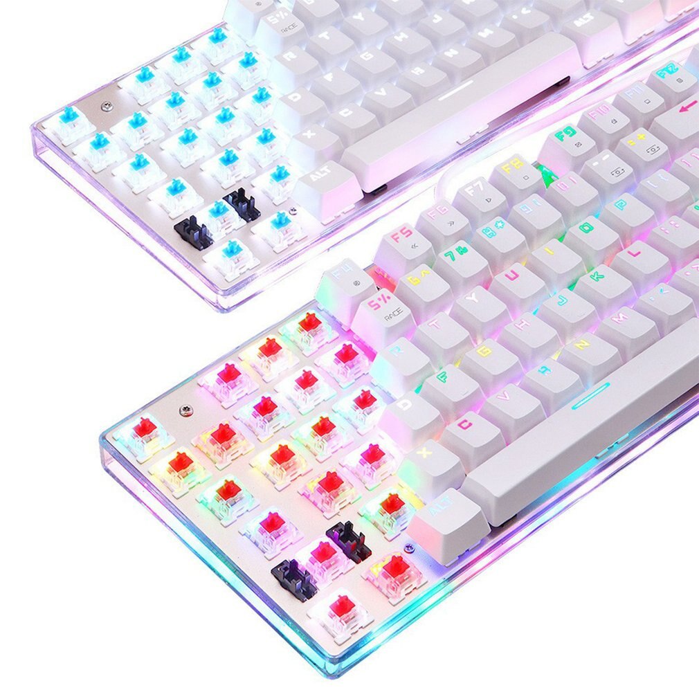 K87S Mechanical Keyboard Wired Gaming Keyboard RGB Mix Backlit 87 Keys For Game Laptop PC Gaming Office