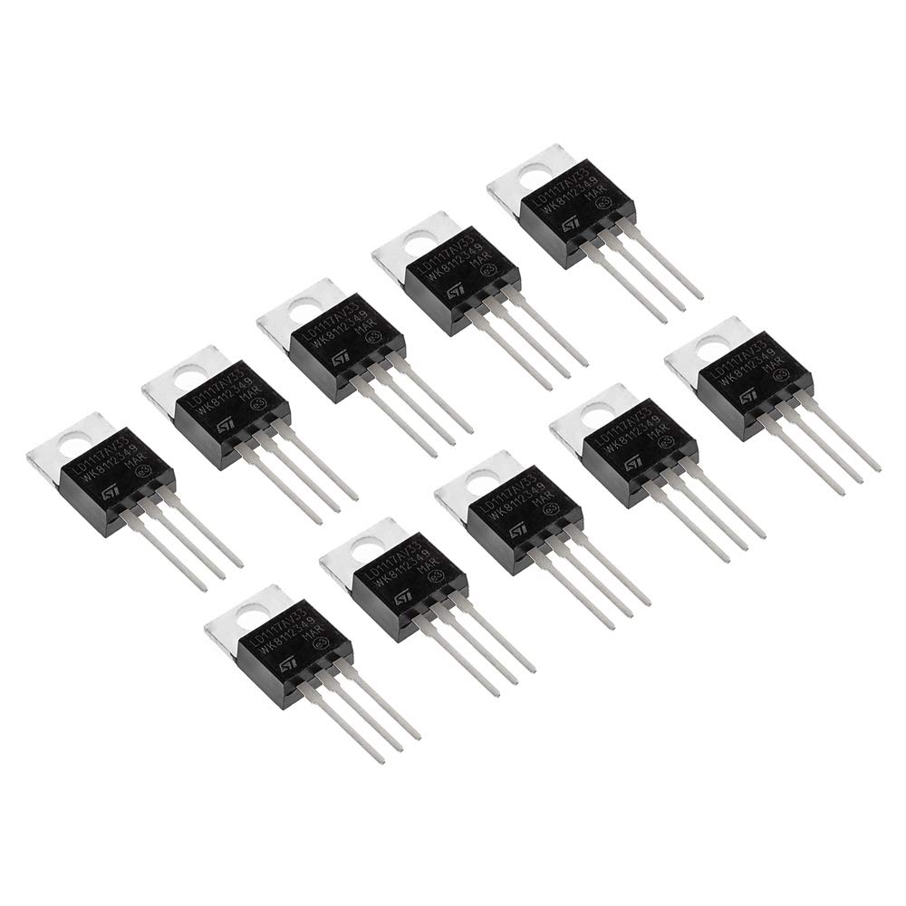 10 Uds LD1117V33 LD111 LD33V regulador lineal de tensión 950mA 3,3 V a-220 3-Pin