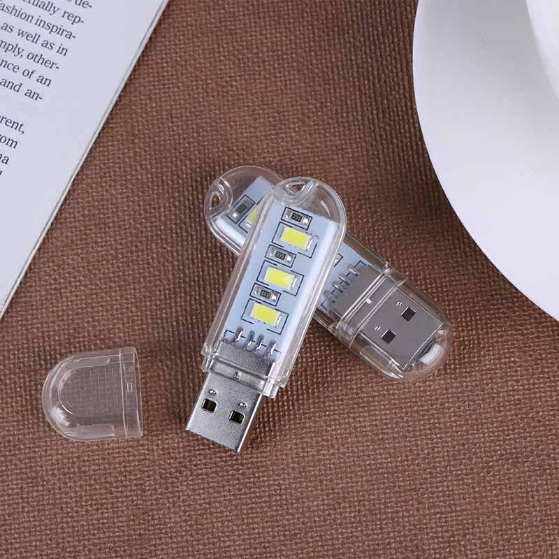 2Pcs USB Flash Drive Shaped LED Lamp 300mA 1.5W Portable Night Light Mini USB Lights for Computer Laptop Notebook PC Gadgets