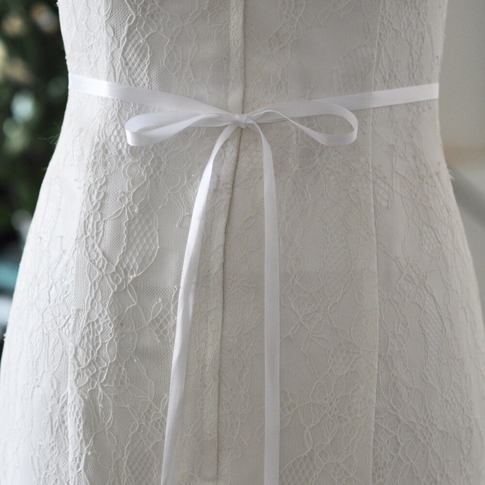TOPQUEEN Hochzeit Gürtel Perle Perlen Gürtel Gürtel mit Strass Kleid Zubehör Party Gürtel Silber Hochzeit Kleid Bund S383S: Weiß