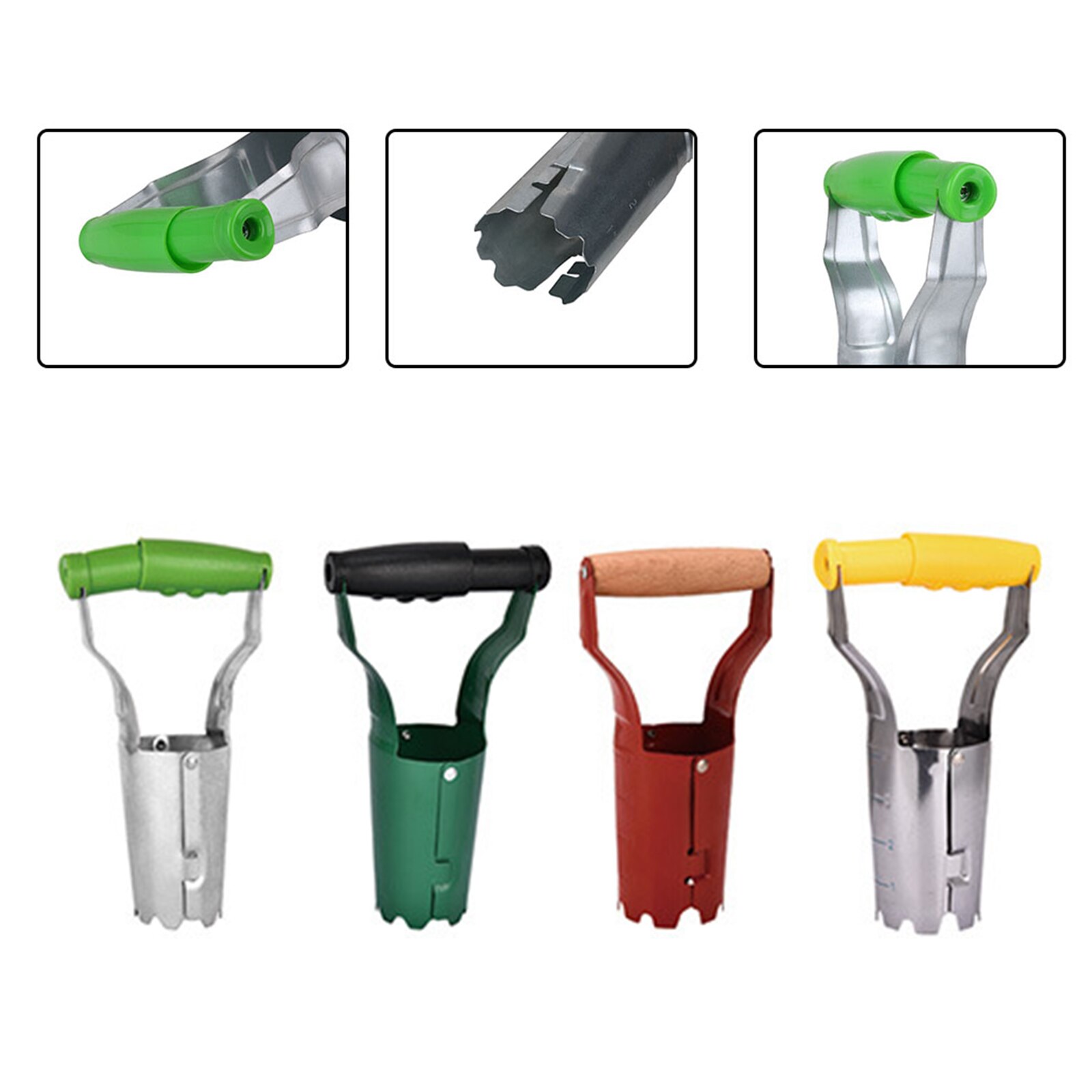 Seedling Dibber Transplanting Planting Tools Garden Flower Transplantation Tool Hand Tool Set Transplanter With Spring Handle