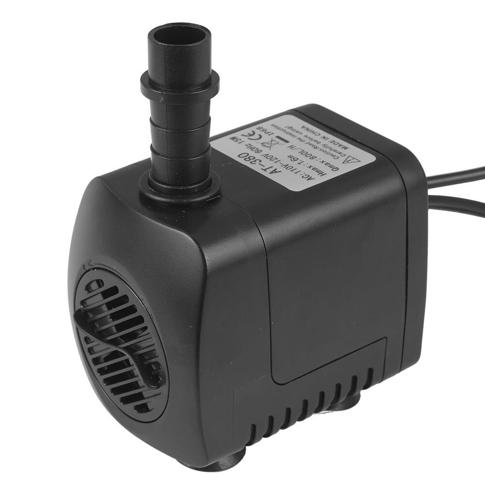 Elektrisk nedsenkbar akvarium vannpumpe fontenepump nedsenkbar vannfontene fisketank dam 2 dyser 220 gph oksygenbasseng