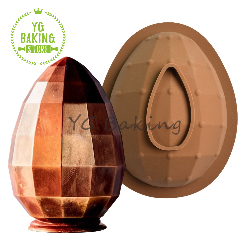 Dorica, varios huevos de Pascua, de molde para Mousse de Chocolate, bricolaje, rompible, molde de silicona para dulces, herramientas de decoración de pasteles, utensilios para hornear