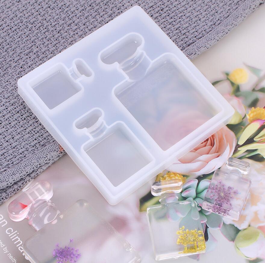 1 sztuk perfumy butelki kryształowe formy silikonowe odlewania zestawy epoksydowe formy żywiczne dla DIY komponenty do wyrobu biżuterii dostarcza zestawy