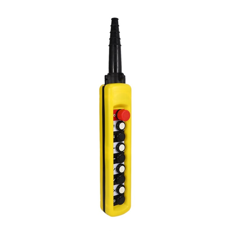 XAC-A8713 Rainproof Crane Control Button, 8 Button Single Speed with Emergency Stop