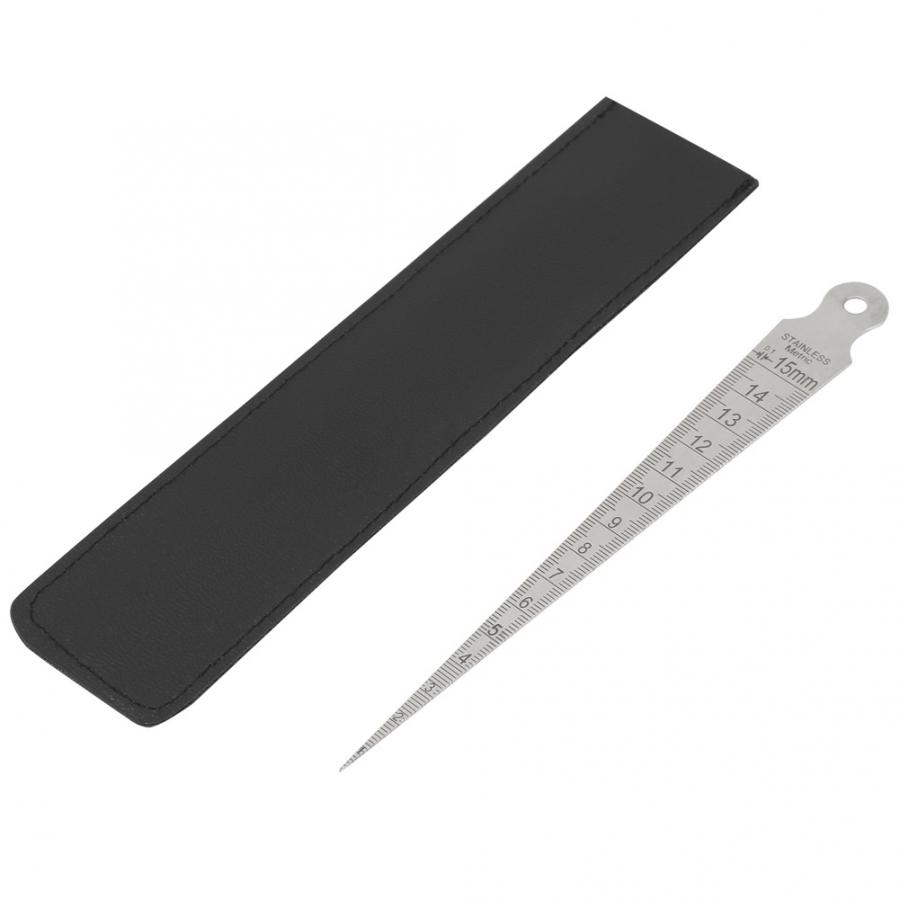 1 sztuk wskaźniki spawania 90 stopni linijka kątowa ze stali nierdzewnej spawanie stożek szczelinomierz miernik linijka otwór inspekcja narzędzie