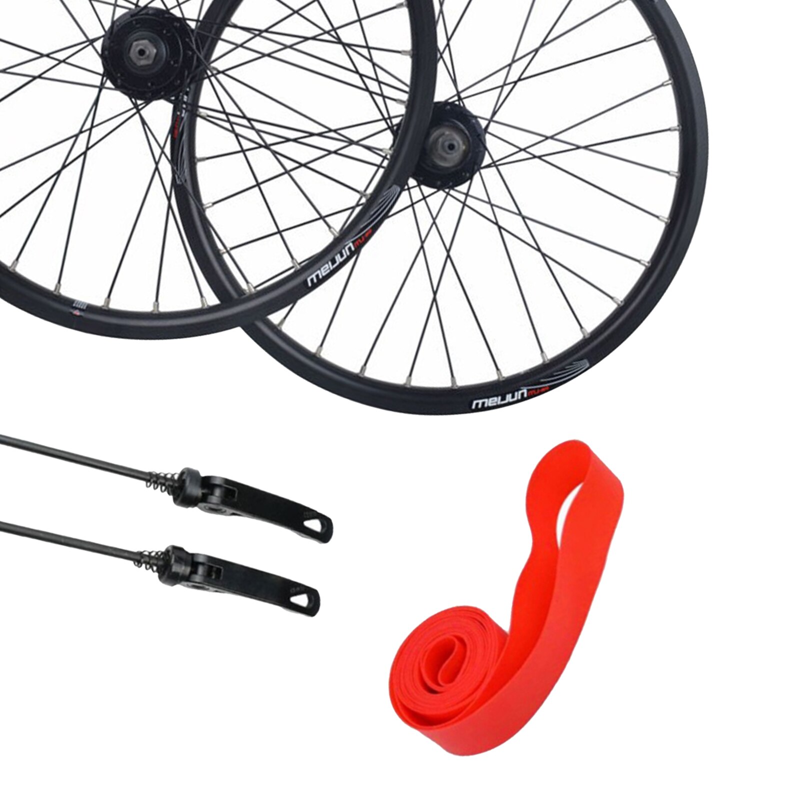 20 inch Folding Bike Wheel 20x1.25-2.215 Bicycle Wheelset Schrader Valve Disc Brake 32H Hub Wheels & Quick Release Skewer