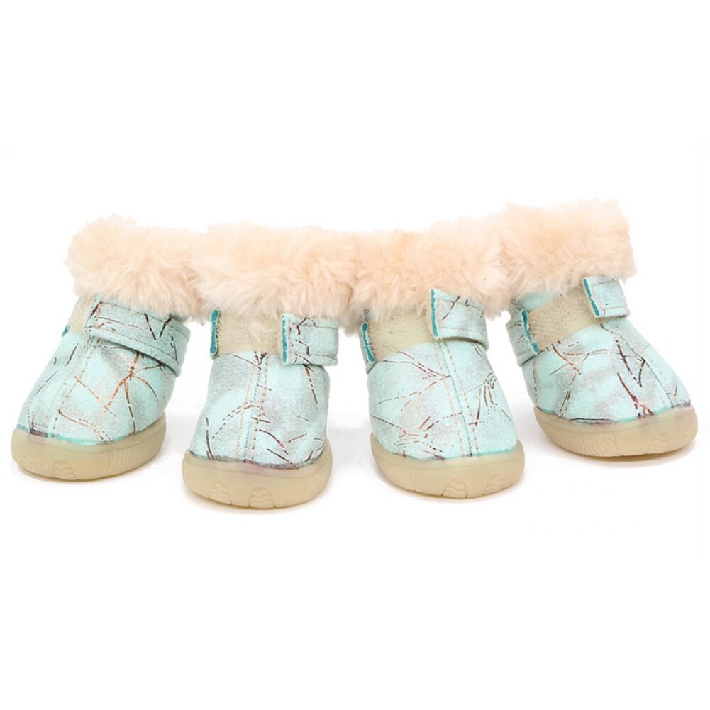 Ciepłe zwierzęta placki kot zimowe buty dla psów antypoślizgowe placki śnieg buty chihuahua Shih Tzu buty Zapatos Perro obuwie dla małych psów: L / 2