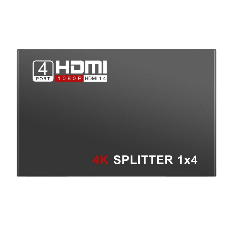 Fuld hd hdmi splitter forstærker repeater 1080p 4k 4 port hub 3d 1 in 4 ud 1 x 4 us stik