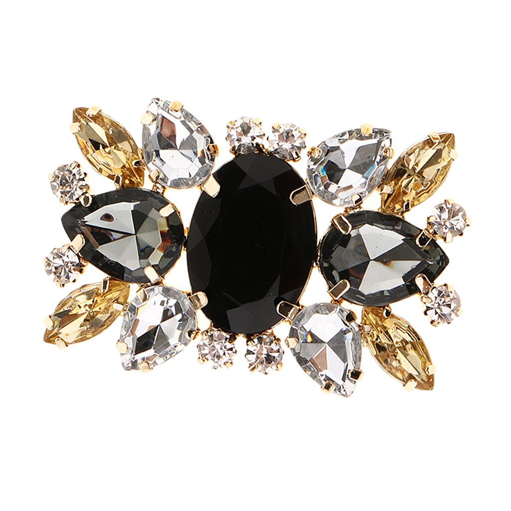 Metalen Clip Schoen Gesp Versierd Met Strass Voor Luxe Kristal Schoen