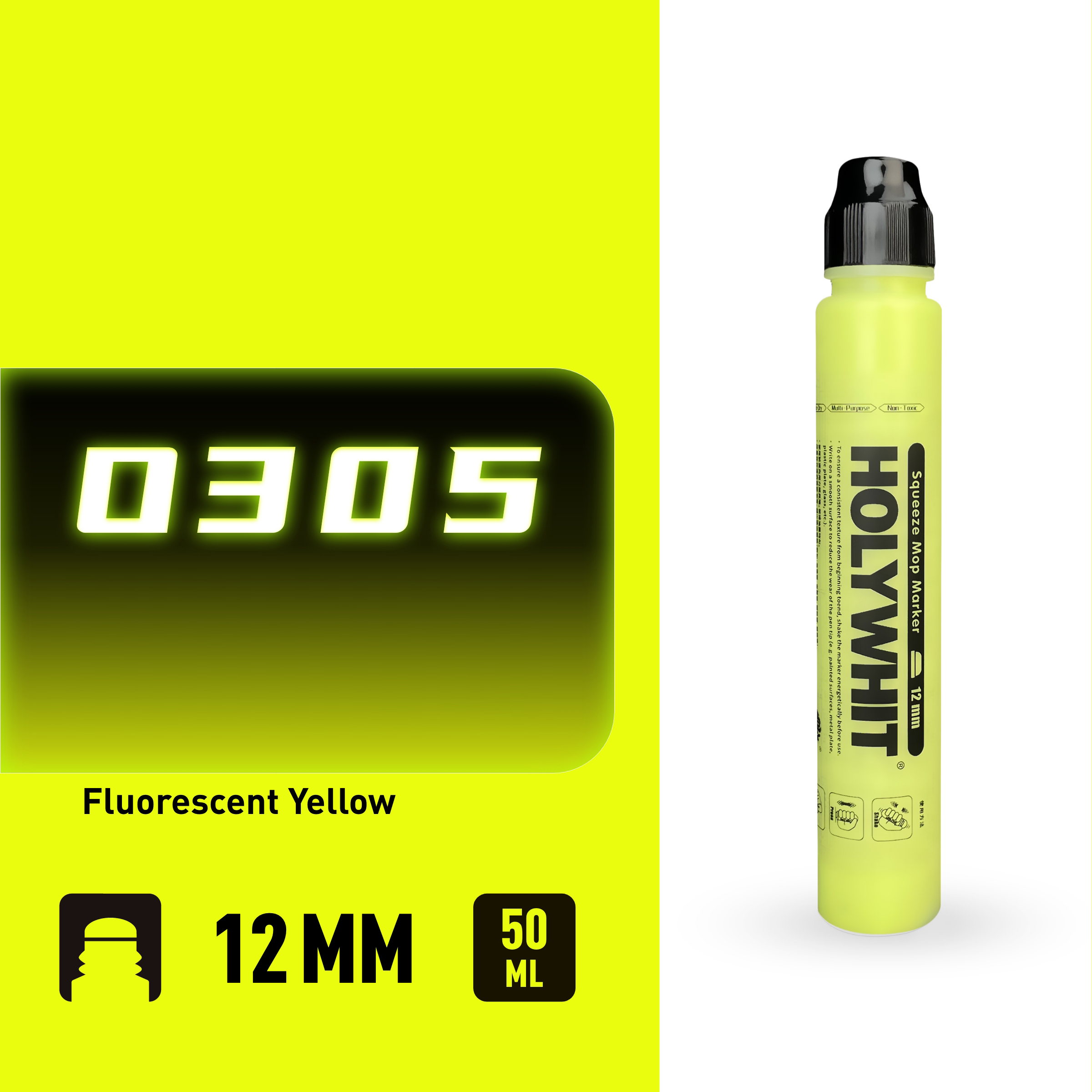 50ml graffiti pływ długopis Farba na bazie oleju Podpis Okrągła końcówka Zakreślacz Wodoodporny 12mm farba długopis znak Malowanie ścian: zielone światło