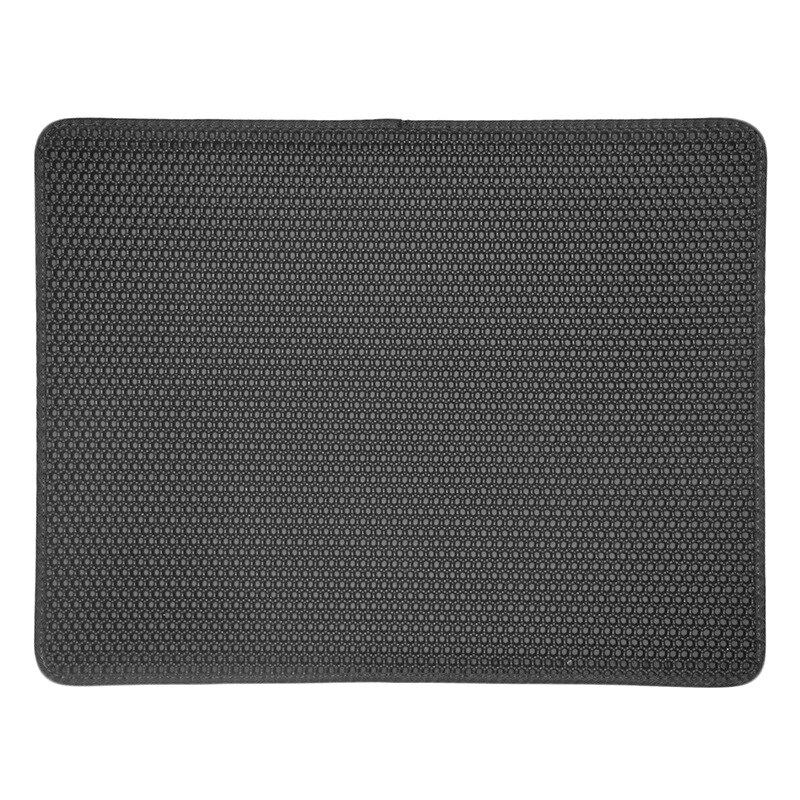 6 Kleuren Nest Mat Huisdier Tapijt Kat Zand Kattenbak Mat Katten Waterdichte Matten Voor Huisdieren Katten Trapper Opvouwbare Eva antislipmatten: Black / M - 40x50cm