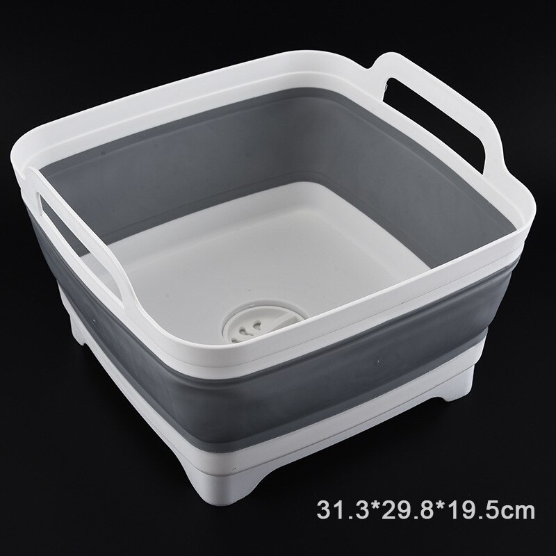 Kreatywny żel krzemionkowy chowany składany zlew umywalka wielofunkcyjny kosz asfaltowy kuchnia owoce i warzywa otrzymują kosz