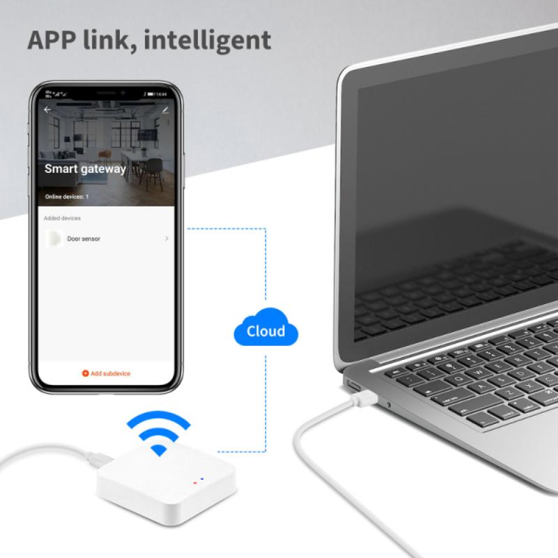 Tuya Zigbee Bridge 3.0 Smart Home Gateway Hub Remote Control Zigbee Devices Via Smart Life APP Works with Alexa Google Home