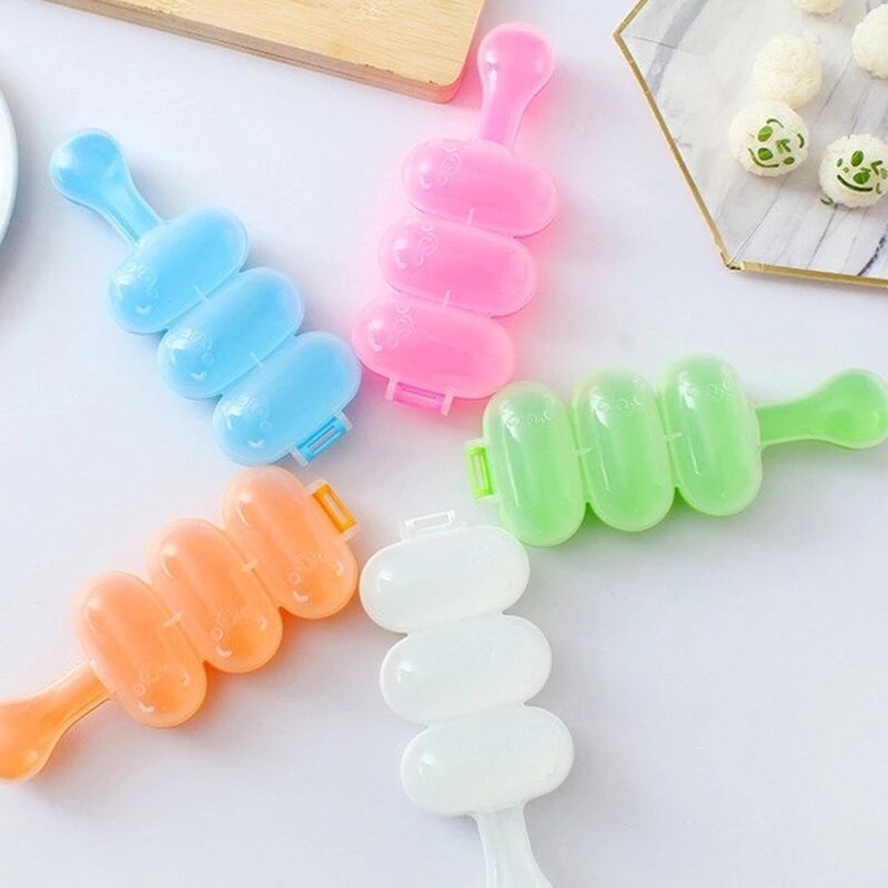 1PCS Kitchen DIY Cute Mini Rice And Vegetable Roll Rice Mold Meat Ball Maker Sushi Tool Bento Accessories