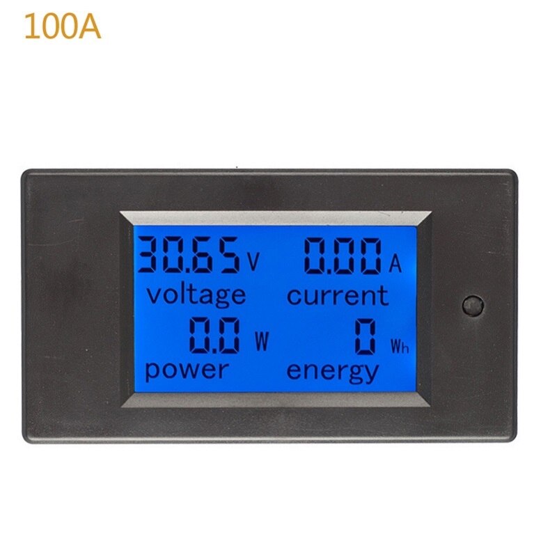 50a 100 a 80-260v dc 6.5-100v lcd digitalt voltmeter amperemeter strøm energi bilspenning strømmåler volt